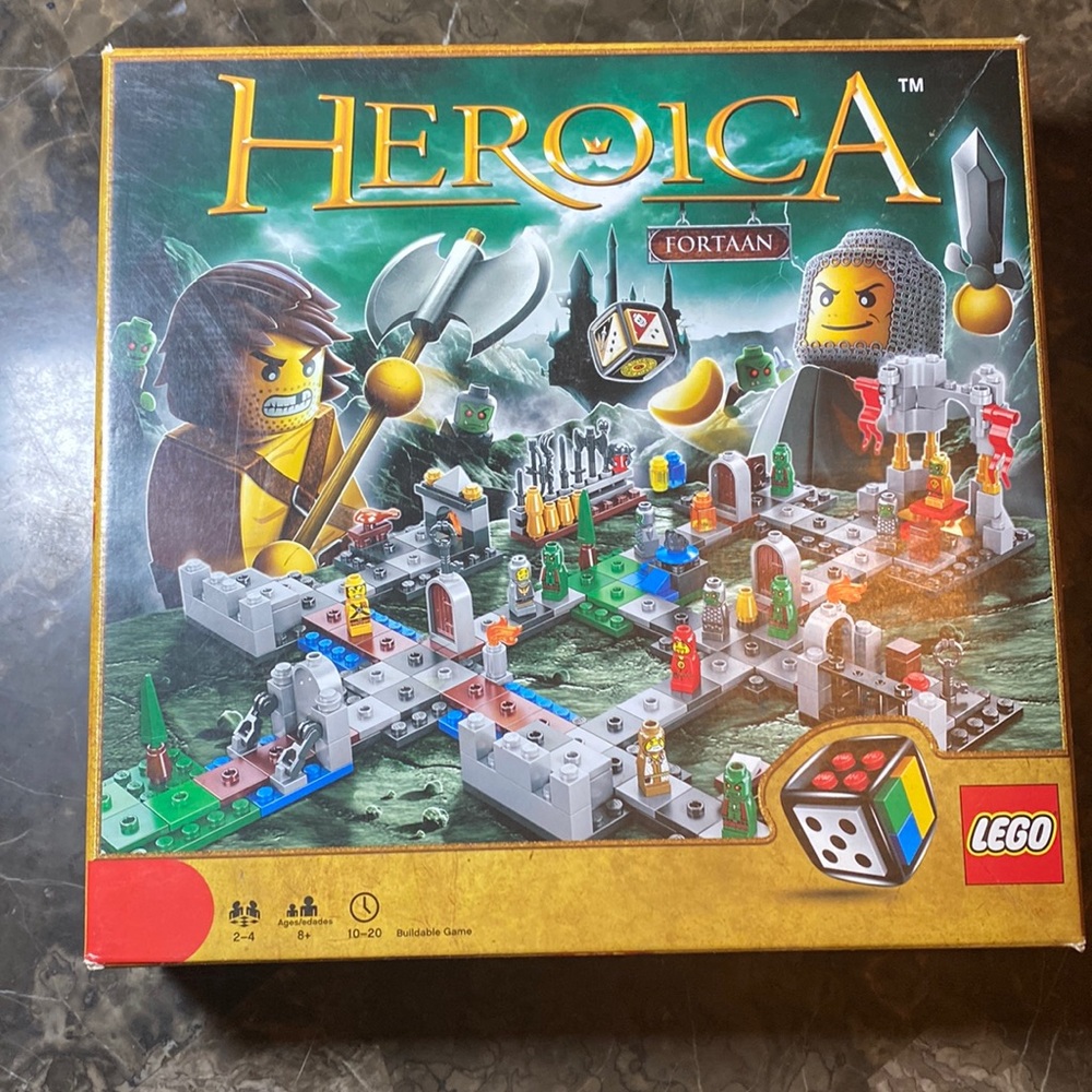 LEGO Heroica Fortaan 3860- buildable game - like new- complete